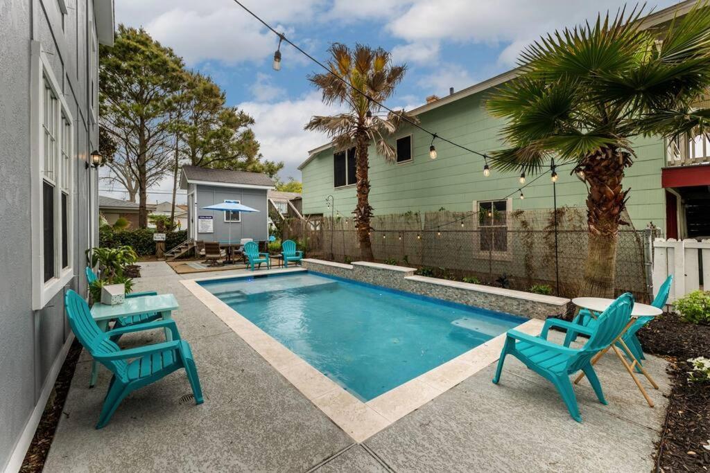 5/3 With A Heated Pool 2 Min From Beach, Updated Galveston Exterior photo